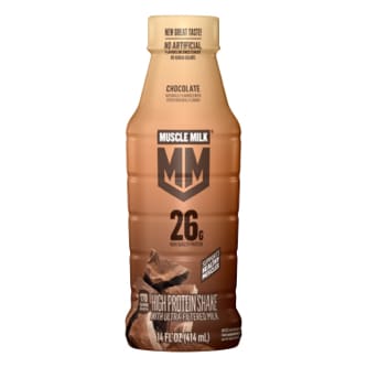 Muscle Milk Protein Nutrition Shake, Chocolate, Plastic Bottle